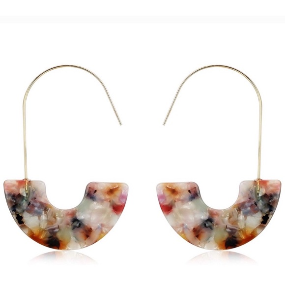 🎉HP BaubleBar Style Acrylic Hoop Earrings - Picture 6 of 6